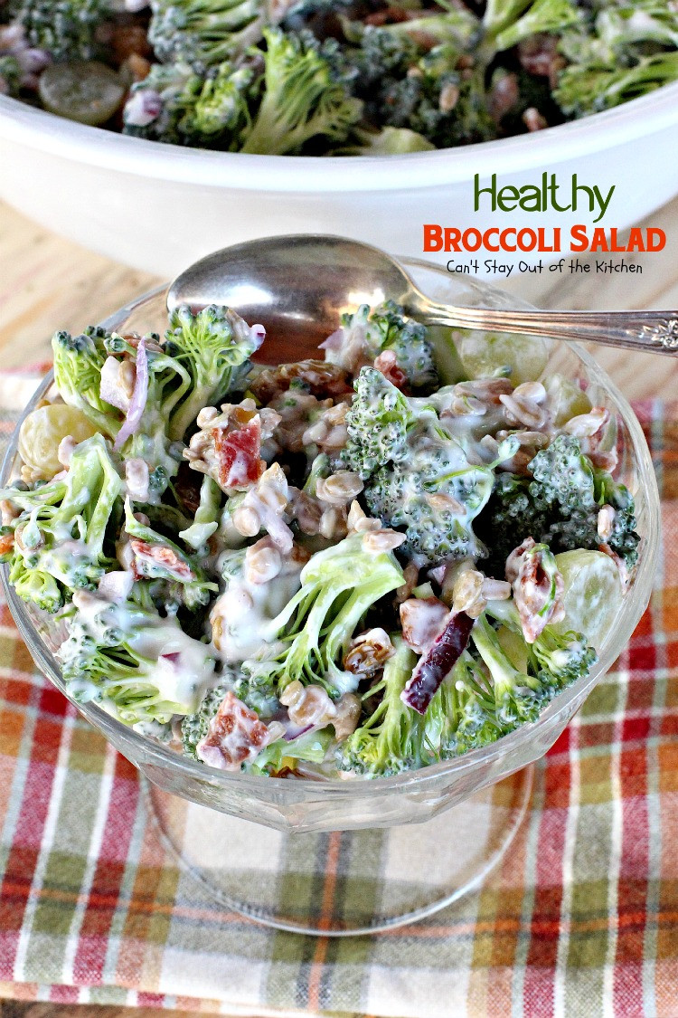 Broccoli Salad Healthy
 Healthy Broccoli Salad Can t Stay Out of the Kitchen