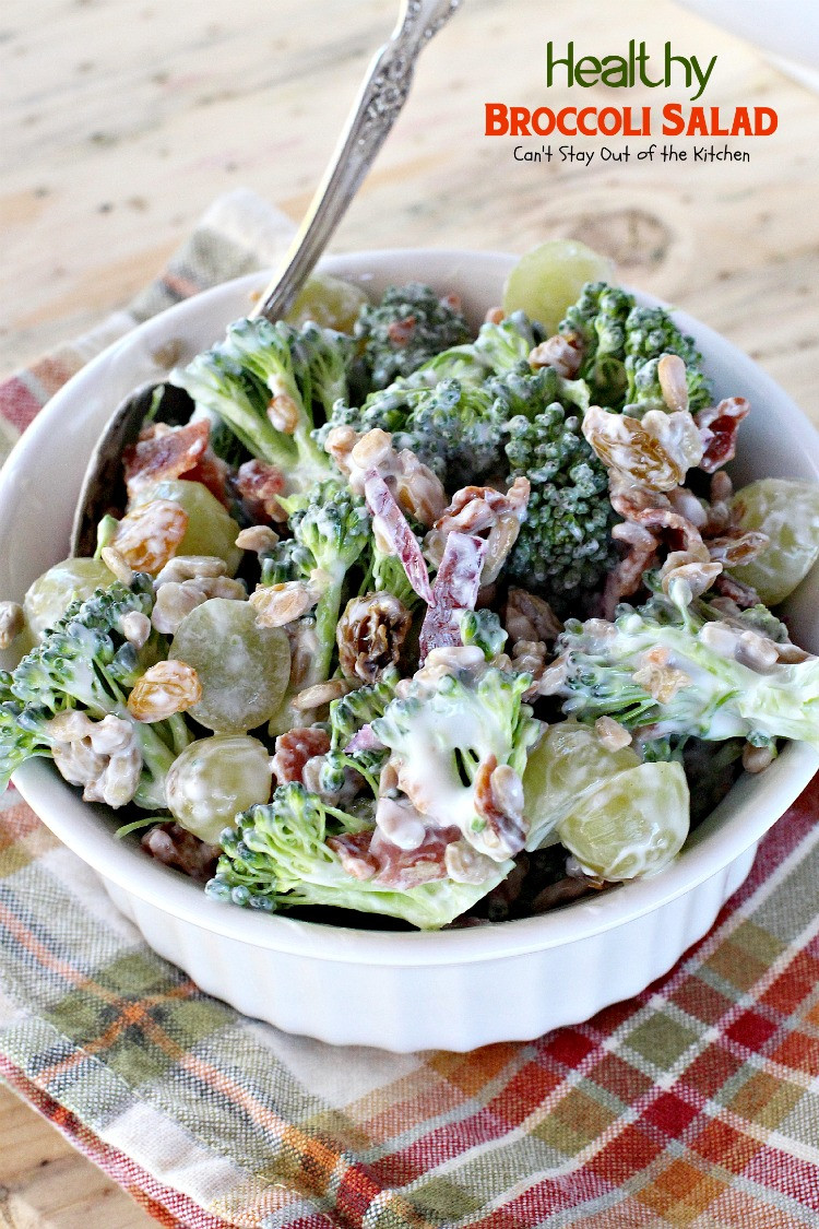 Broccoli Salad Healthy
 Healthy Broccoli Salad Can t Stay Out of the Kitchen