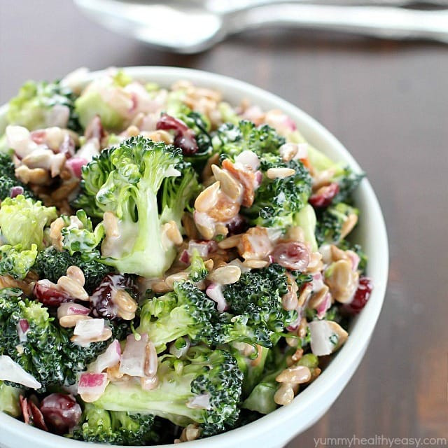 Broccoli Salad Healthy
 Creamy Broccoli Salad Recipe Yummy Healthy Easy