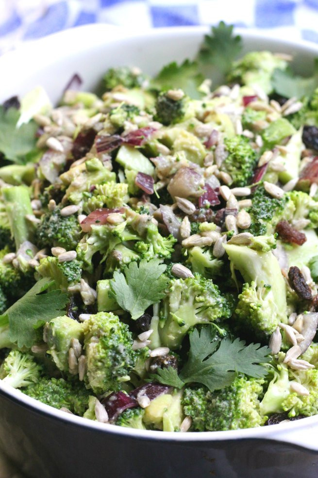 Broccoli Salad Healthy
 Healthy Creamy Broccoli Salad V