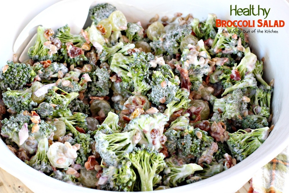 Broccoli Salad Healthy
 Healthy Broccoli Salad Can t Stay Out of the Kitchen