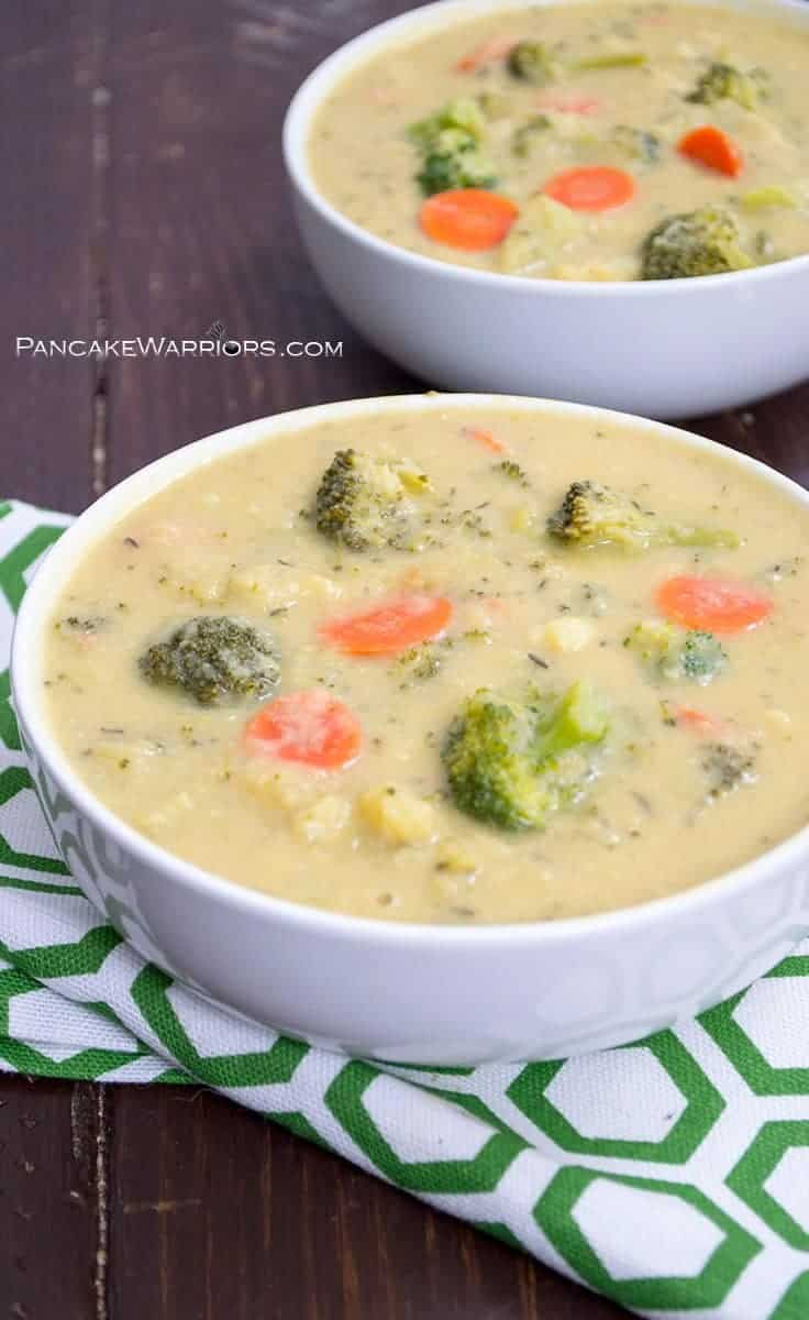 Broccoli Soup Healthy
 Vegan Broccoli Cheese Soup Dairy Free Gluten Free