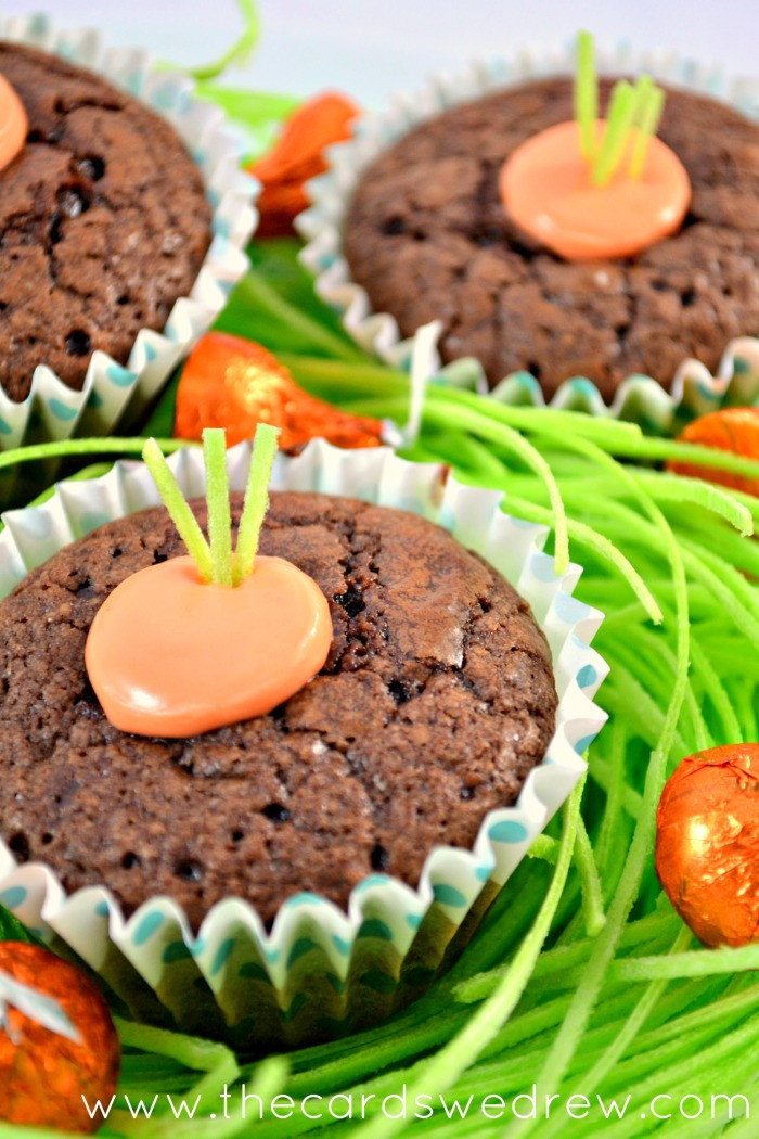 Brownie Easter Desserts
 Carrot Brownie Cups Easter Dessert Idea  The Cards We