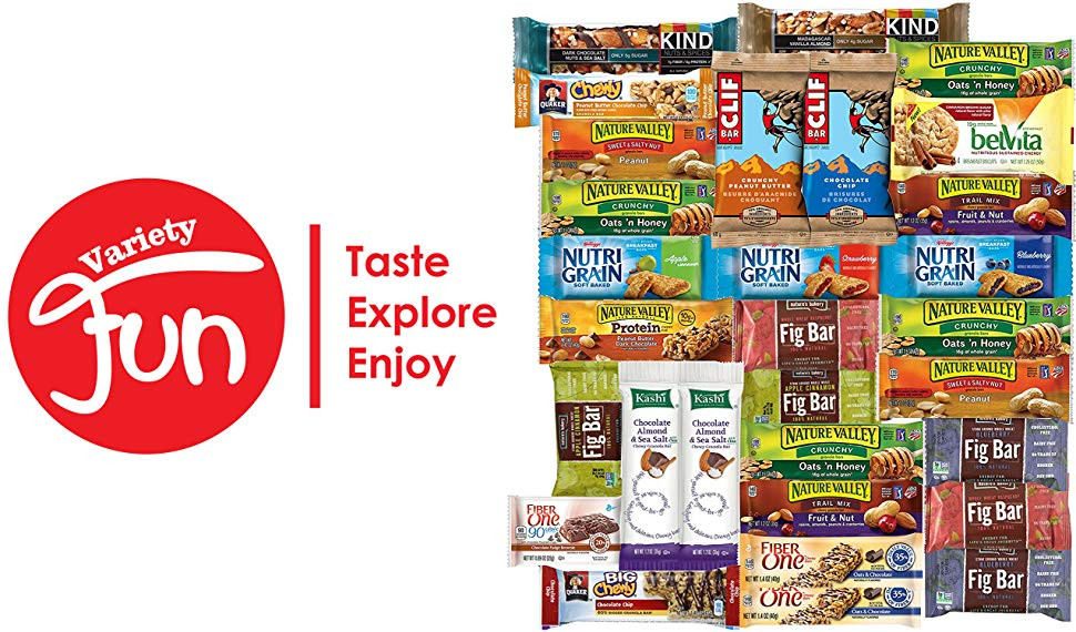 Bulk Healthy Snacks
 Healthy Bars & Snacks Bulk Variety Pack Care Package 30