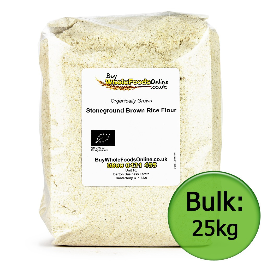 Bulk Organic Brown Rice
 Organic Brown Rice Flour Stoneground 25kg Bulk Buy Whole