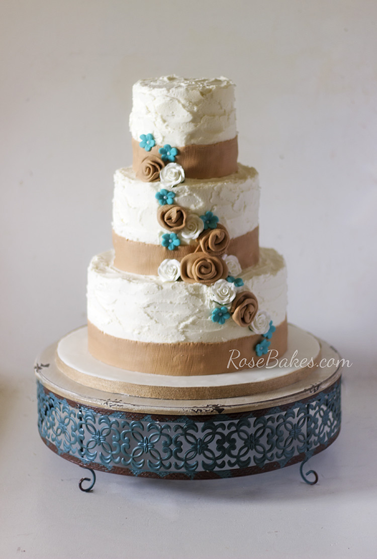 Burlap Wedding Cakes
 What I Did Last Week Cupcakes Cookies & 6 Cakes