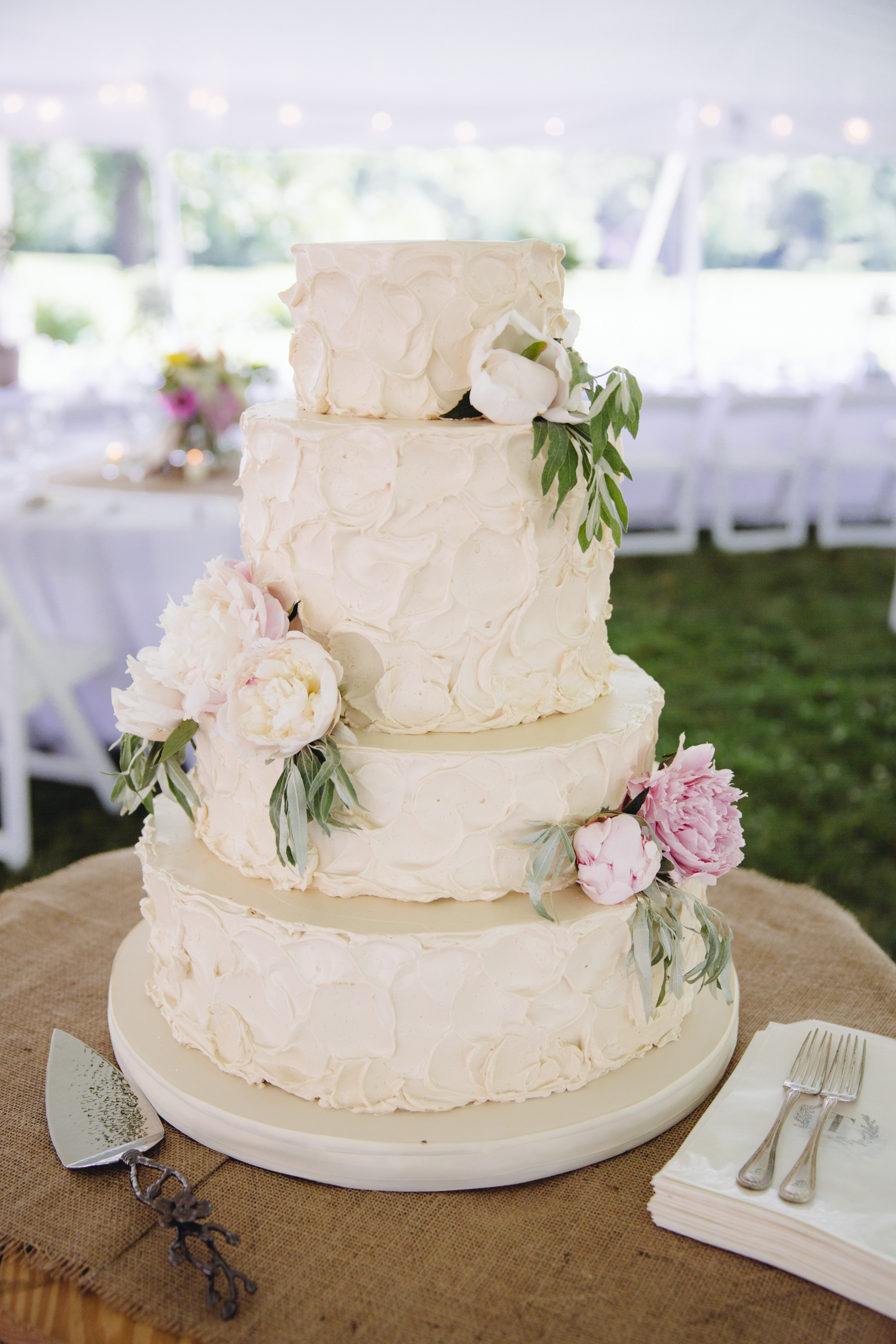 Buttercream Wedding Cakes
 Monica and Brian RUSTIC buttercream