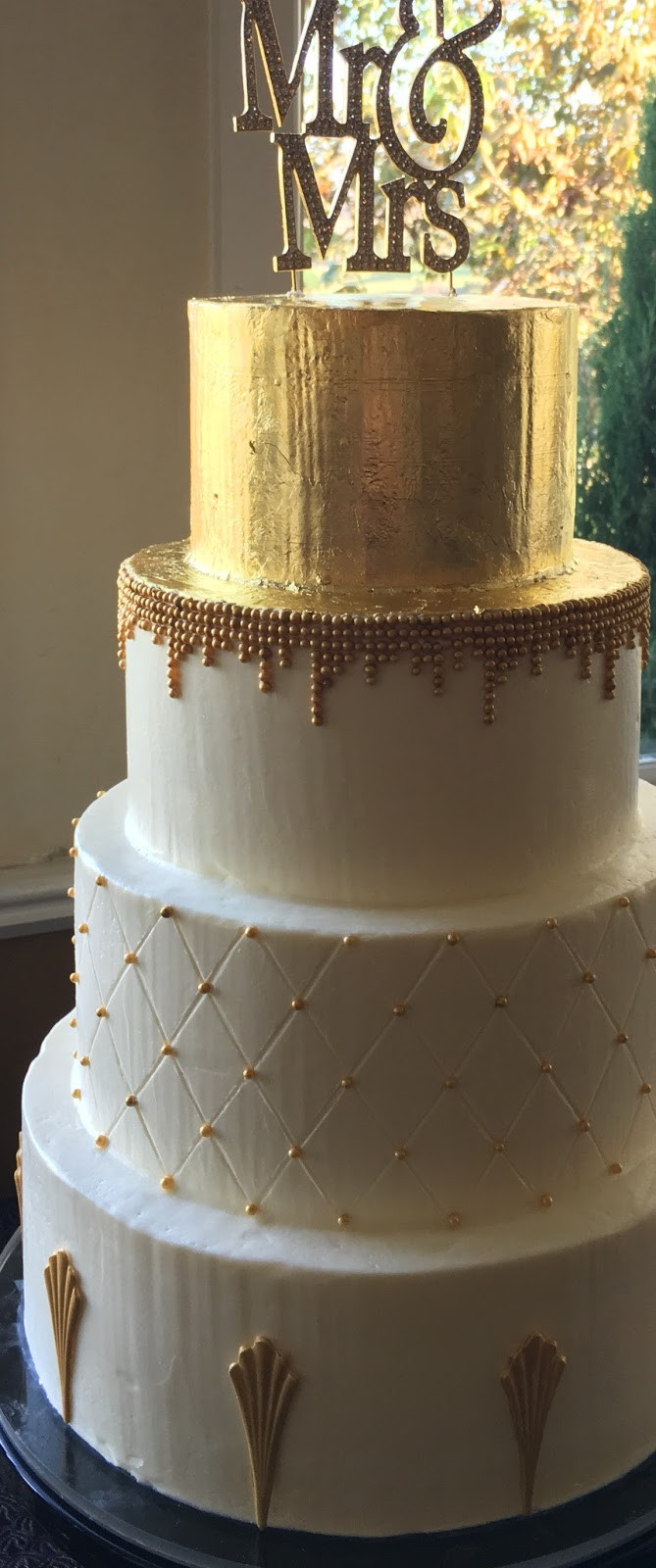 Buttercream Wedding Cakes
 Penelope s Perfections Blog How to Add Gold to