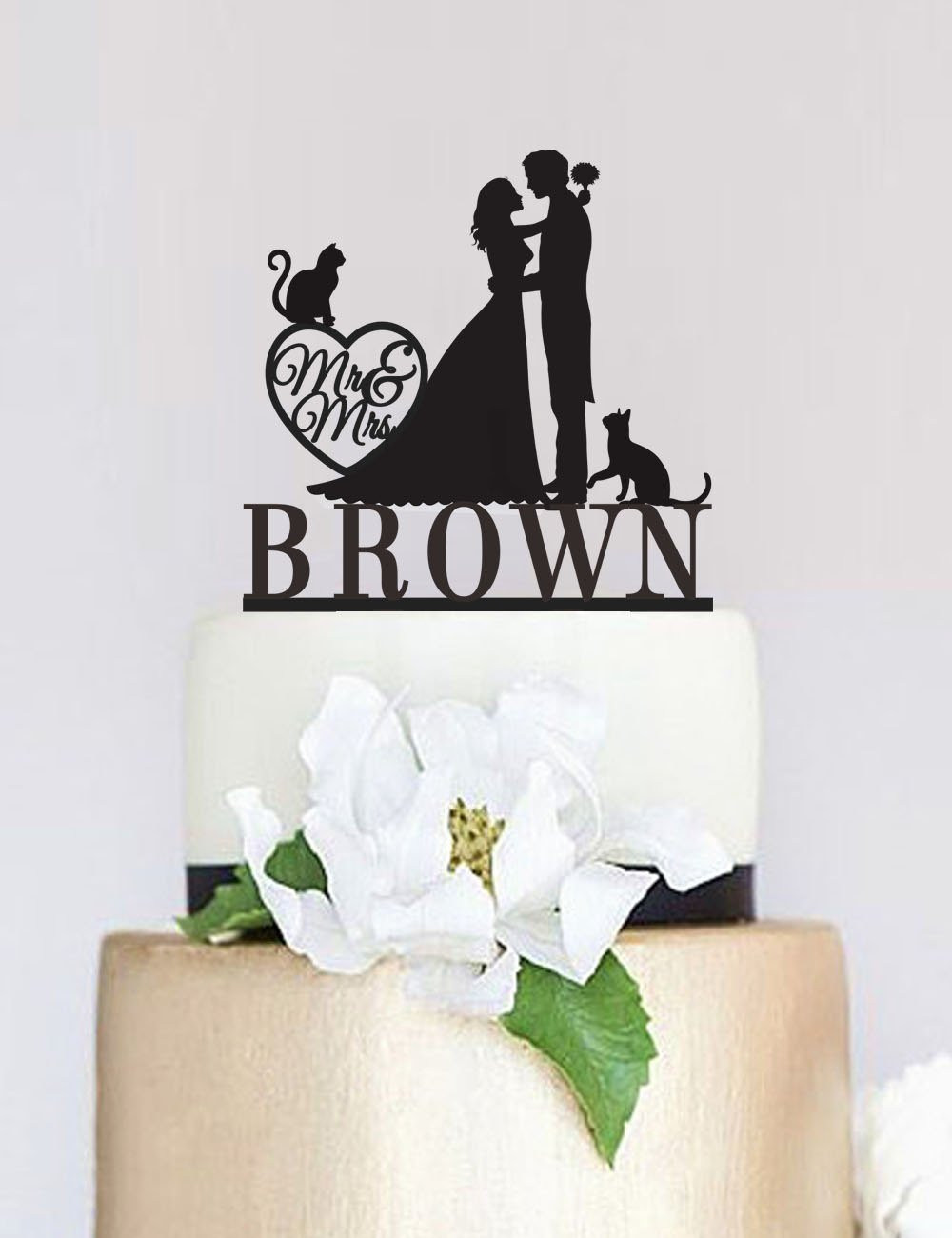 Cake Toppers For Wedding Cakes
 Wedding Cake TopperMr and Mrs Cake Topper With Last