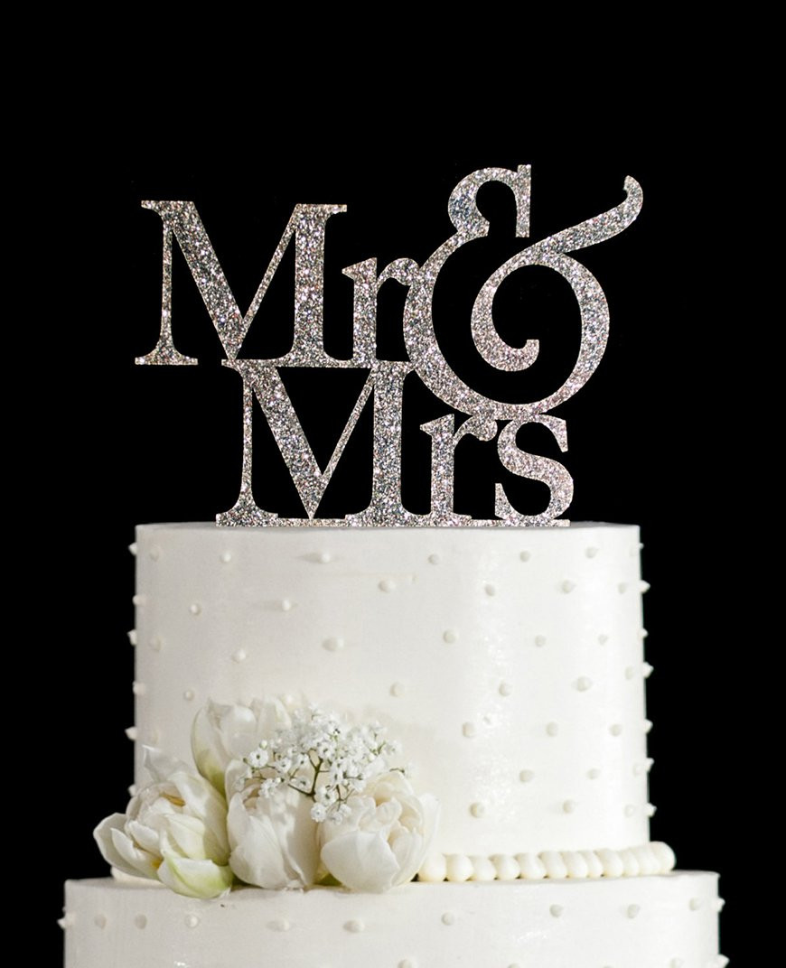 Cake Toppers For Wedding Cakes
 Silver Wedding Cake Decorations