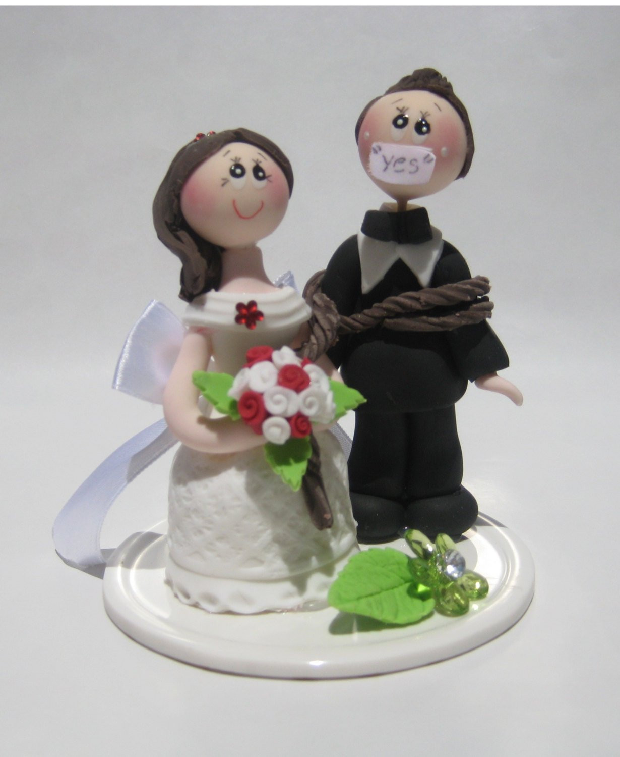 Cake Toppers For Wedding Cakes
 Wedding cake topper funny wedding cake topper cake topper