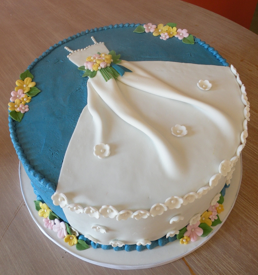 Cakes For Wedding Shower
 Ble Bridal Shower "dress" Cake CakeCentral