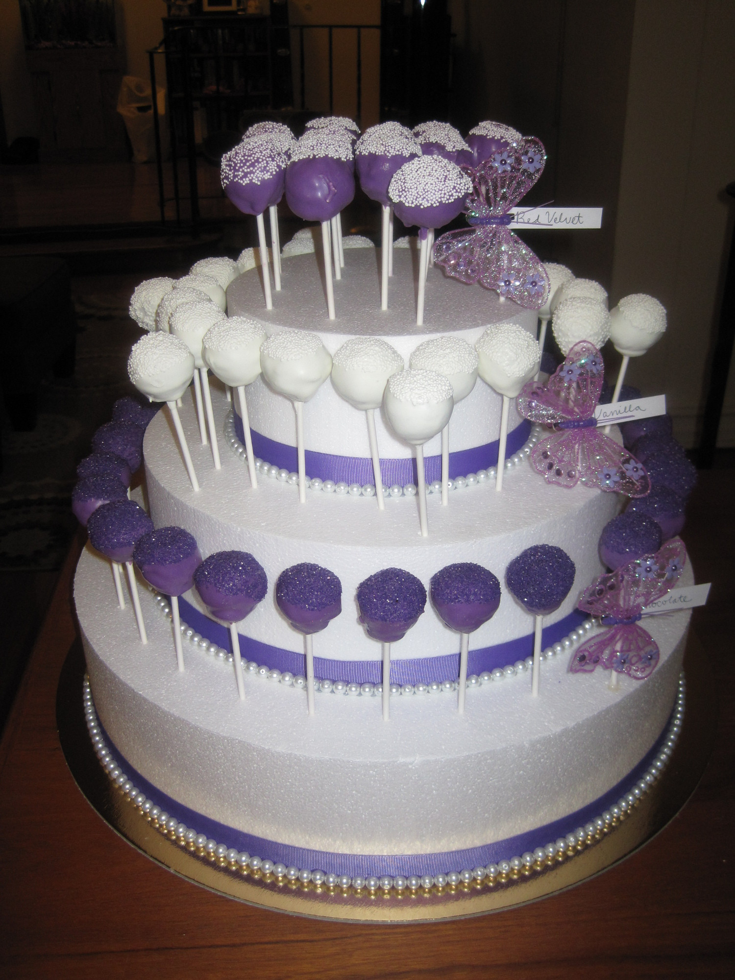 Cakes For Wedding Shower
 Bridal shower cake pops