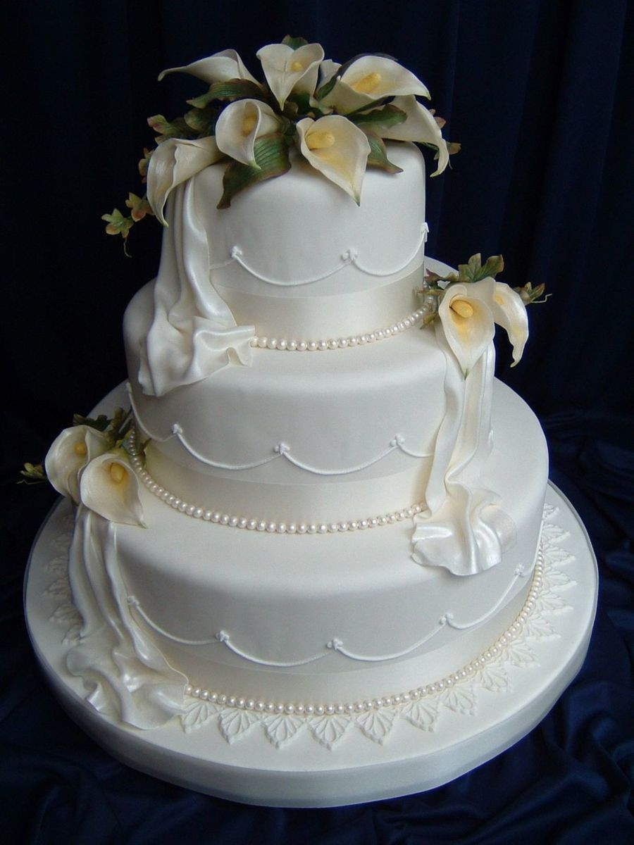 Calla Lilies Wedding Cakes
 Calla Lily Wedding CakeCentral