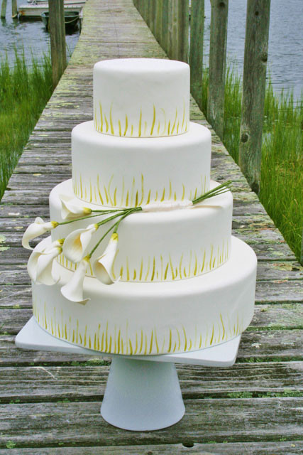 Calla Lilies Wedding Cakes
 Wedding Cakes NJ Calla Lily Custom Cake PV