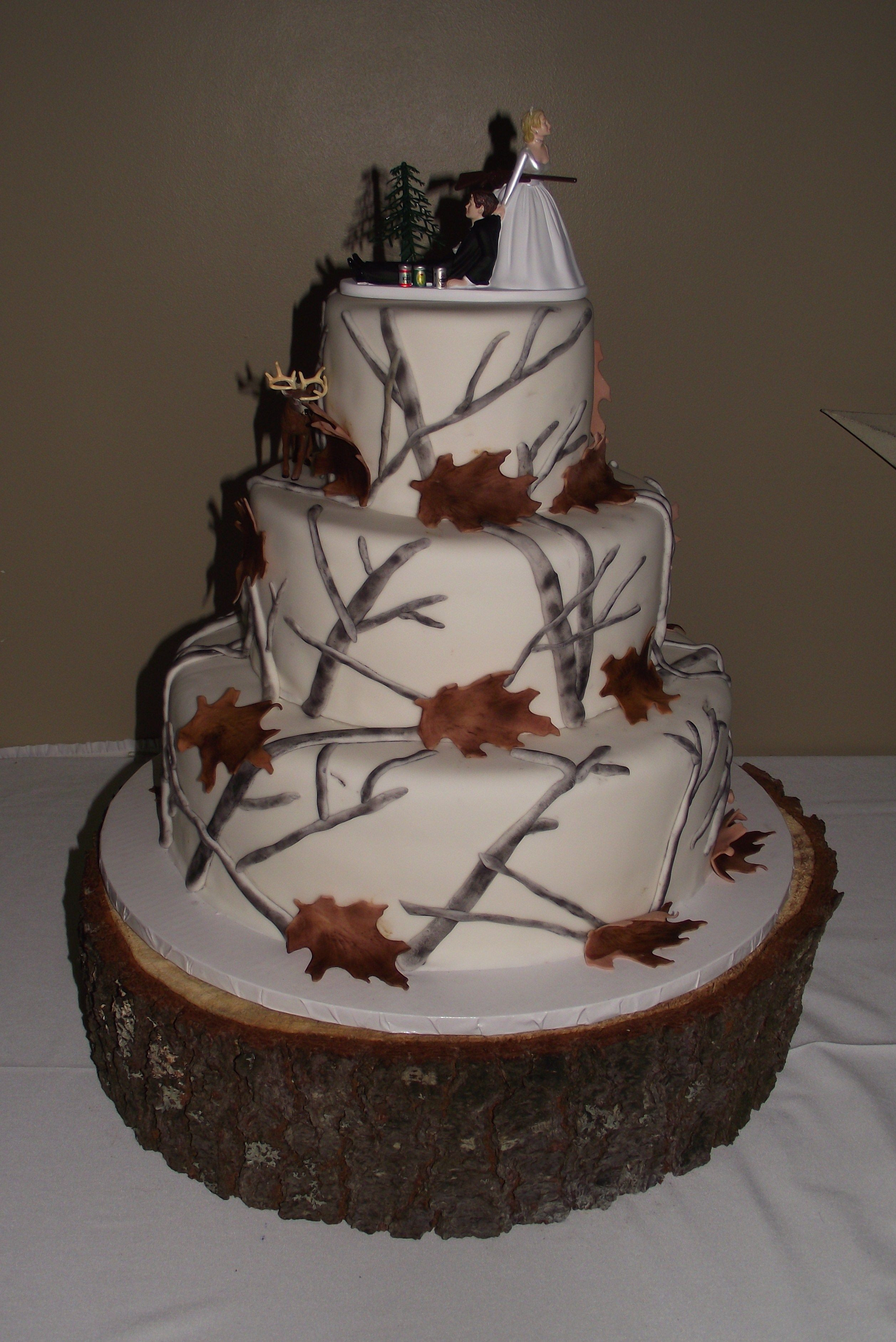 Camo Wedding Cakes
 Winter Camo Wedding cake I created this for my brother s