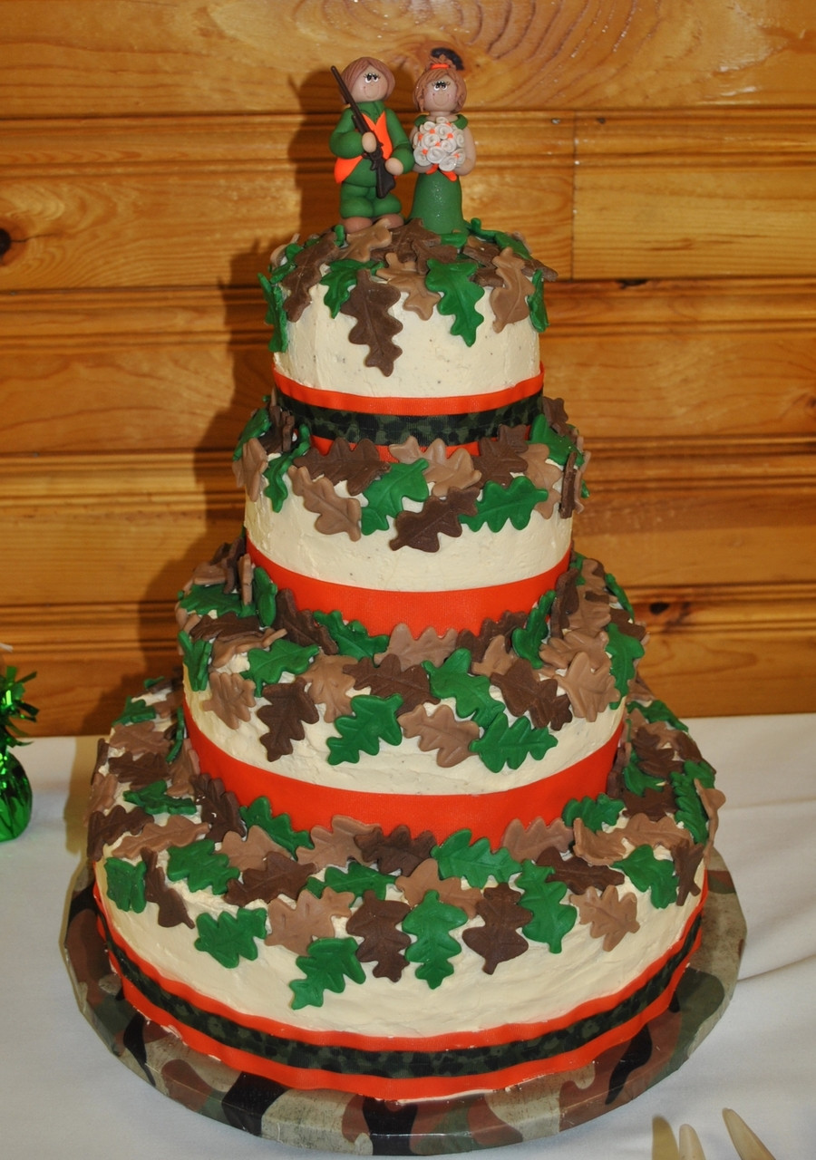 Camo Wedding Cakes
 Camo Wedding Cake CakeCentral