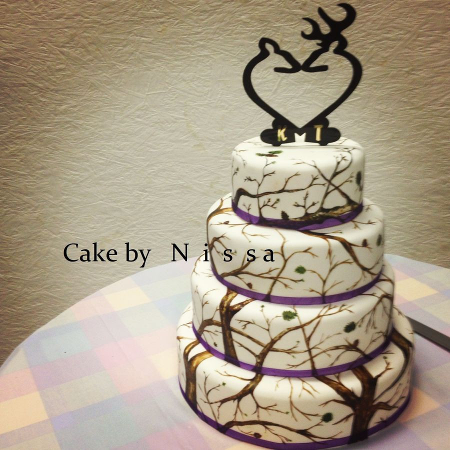 Camo Wedding Cakes
 White winter camo cake handpainted took about 12 hours