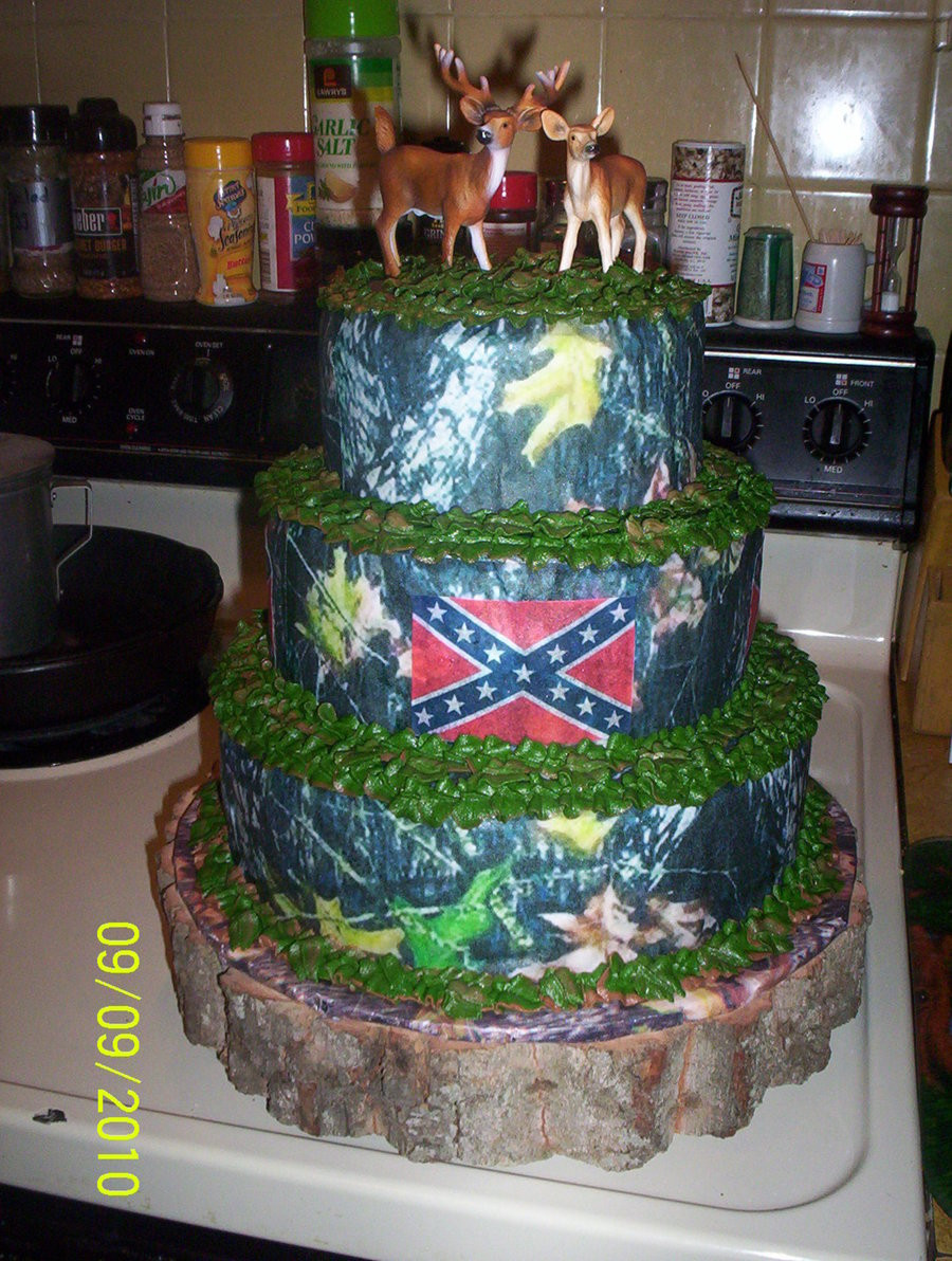 Camouflage Wedding Cakes
 Camo Wedding Cake CakeCentral