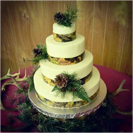 Camouflage Wedding Cakes
 A Cameo for the Camo • The Tipsy Verse