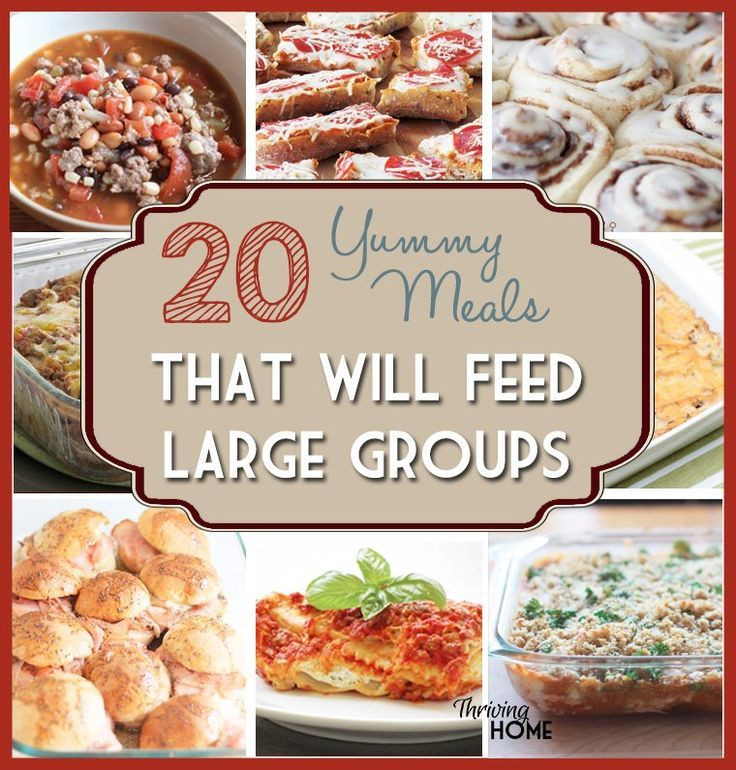 Camping Dinners For A Crowd
 Best 25 group meals ideas on Pinterest