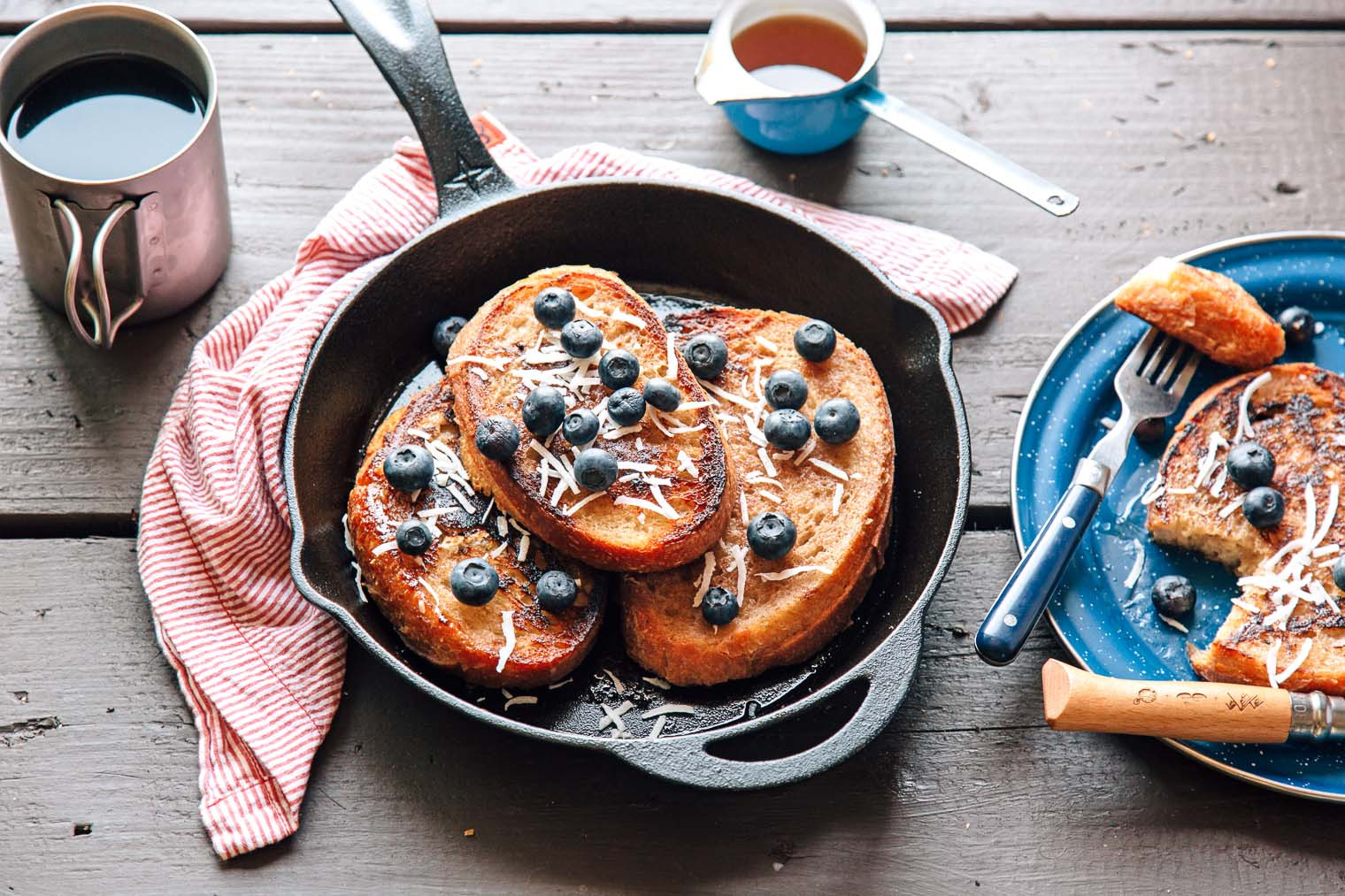 Camping French Toast
 Banana Coconut French Toast