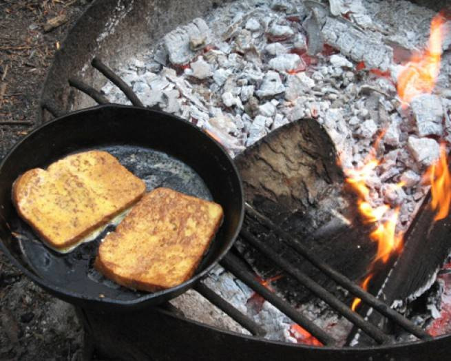 Camping French Toast
 Gourmet backpacking breakfasts Campfire French toast