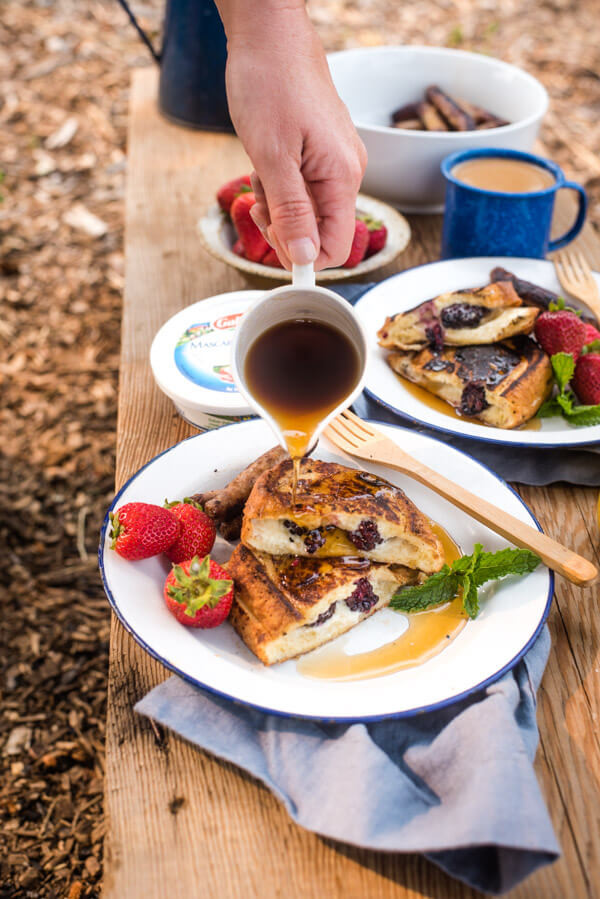 Camping French Toast
 Easy Camping Breakfast Stuffed French Toast