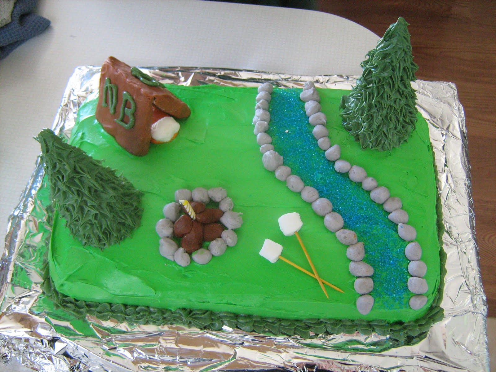 Camping Themed Birthday Cake
 Pin Camping Themed Cupcakes Crushed Oreos For Dirt