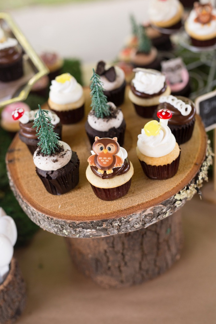 Camping Themed Cupcakes
 Kara s Party Ideas Summer Camp Camping Birthday Party