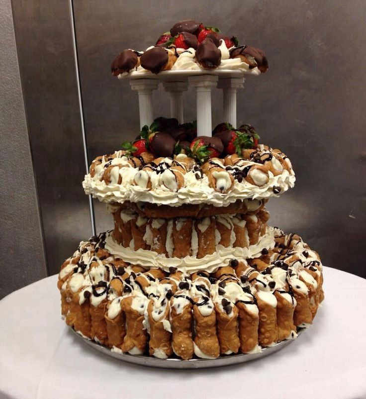 Cannoli Wedding Cakes
 Cannoli Wedding Cake Wedding and Bridal Inspiration