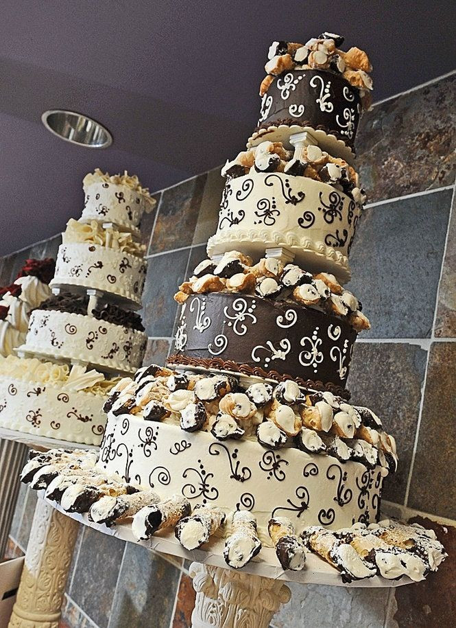 Cannoli Wedding Cakes
 Cannoli wedding cake Wedding Pinterest