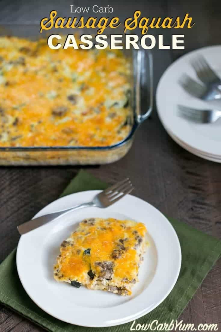 Carbs In Summer Squash
 Low Carb Gluten Free Squash Casserole with Cheese