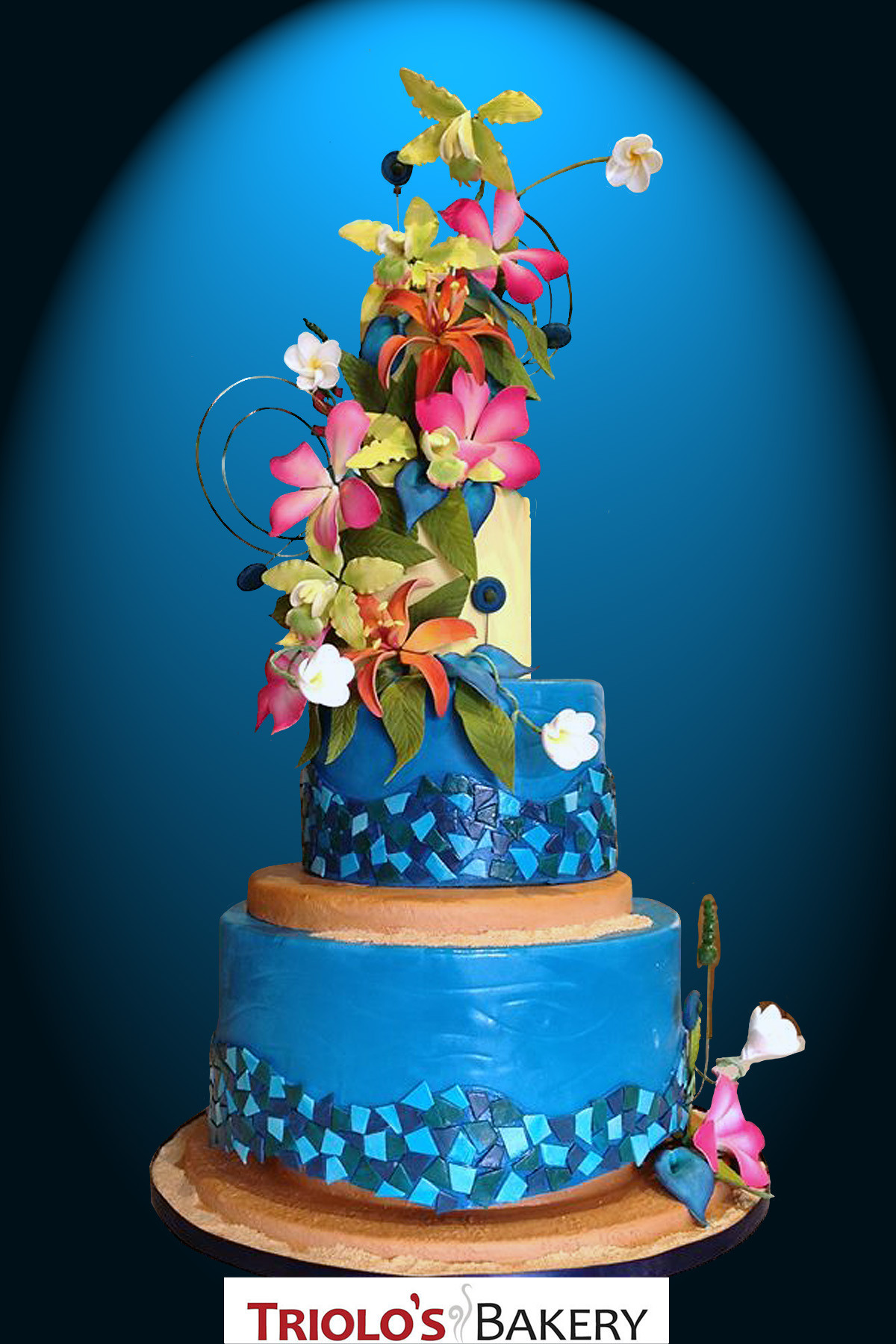 Carribean Wedding Cakes
 Caribbean Wedding Cake Triolo s Bakery