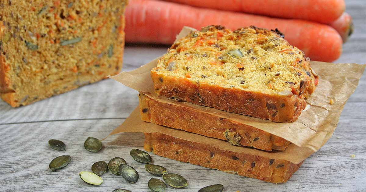 Carrot Bread Healthy
 Three Seed Multigrain Carrot Bread for Healthy Snacking