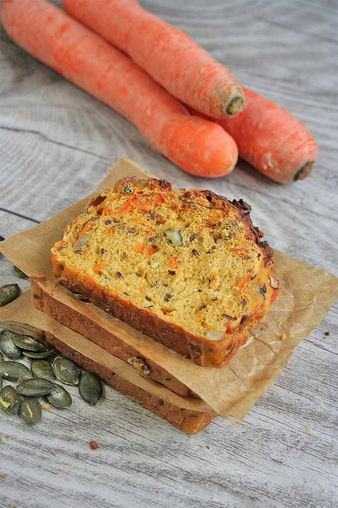 Carrot Bread Healthy
 Three Seed Multigrain Carrot Bread for Healthy Snacking