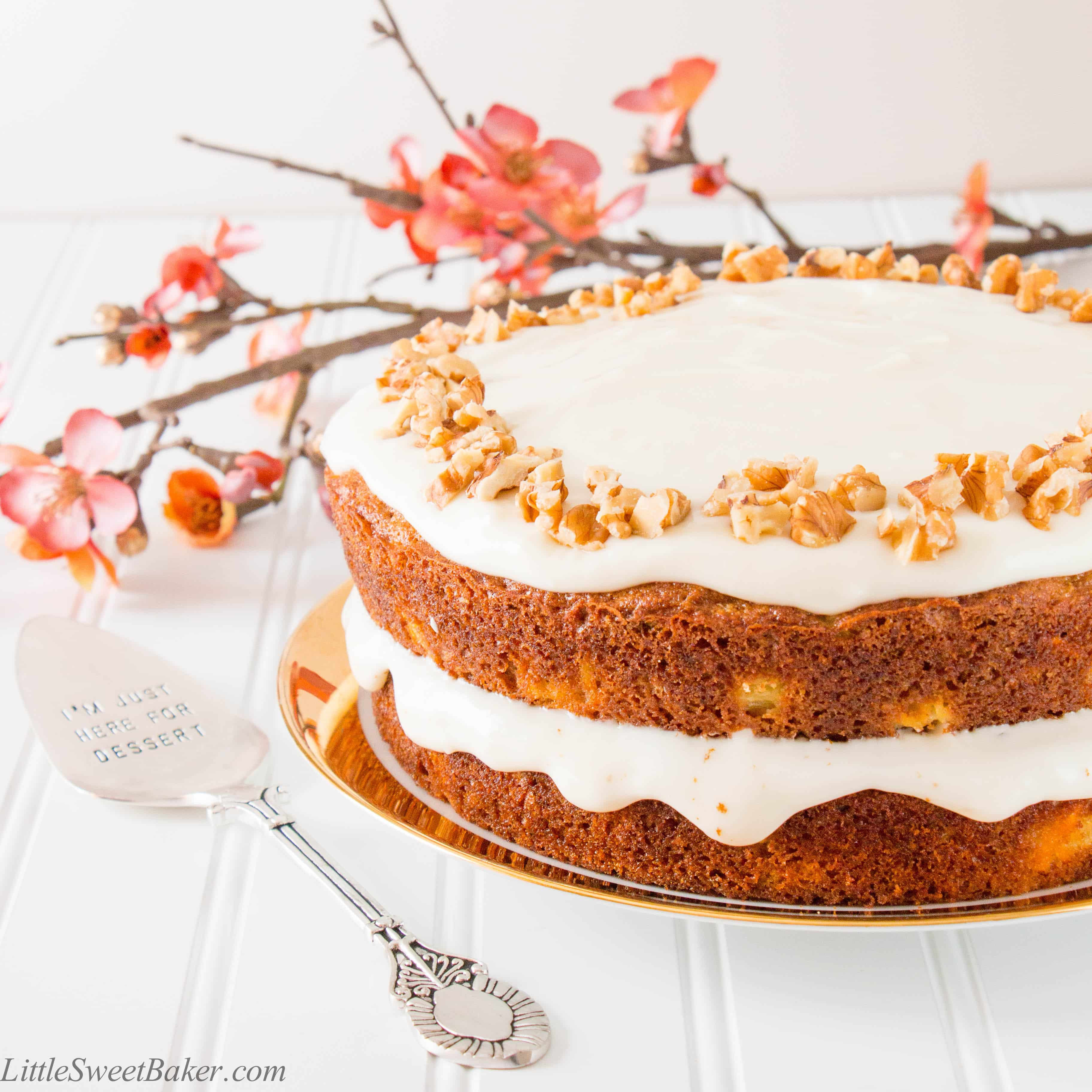 Carrot Cake Healthy
 Healthy Carrot Cake with Yogurt Cream Cheese Frosting