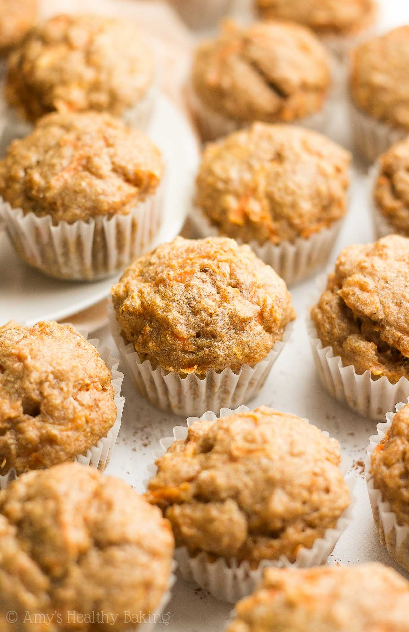Carrot Cake Muffins Healthy
 Healthy Carrot Cake Mini Muffins