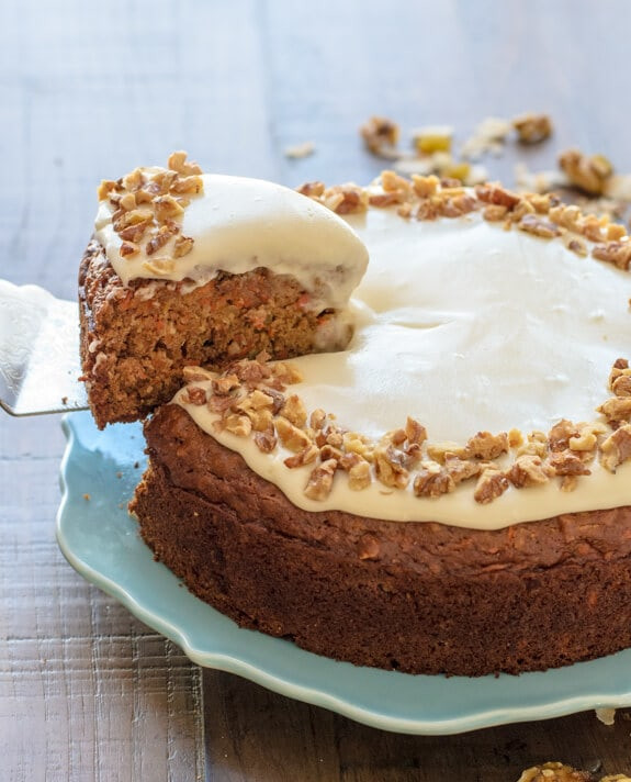 Carrot Cake Recipe Healthy
 Healthy Carrot Cake with Light Cream Cheese Frosting