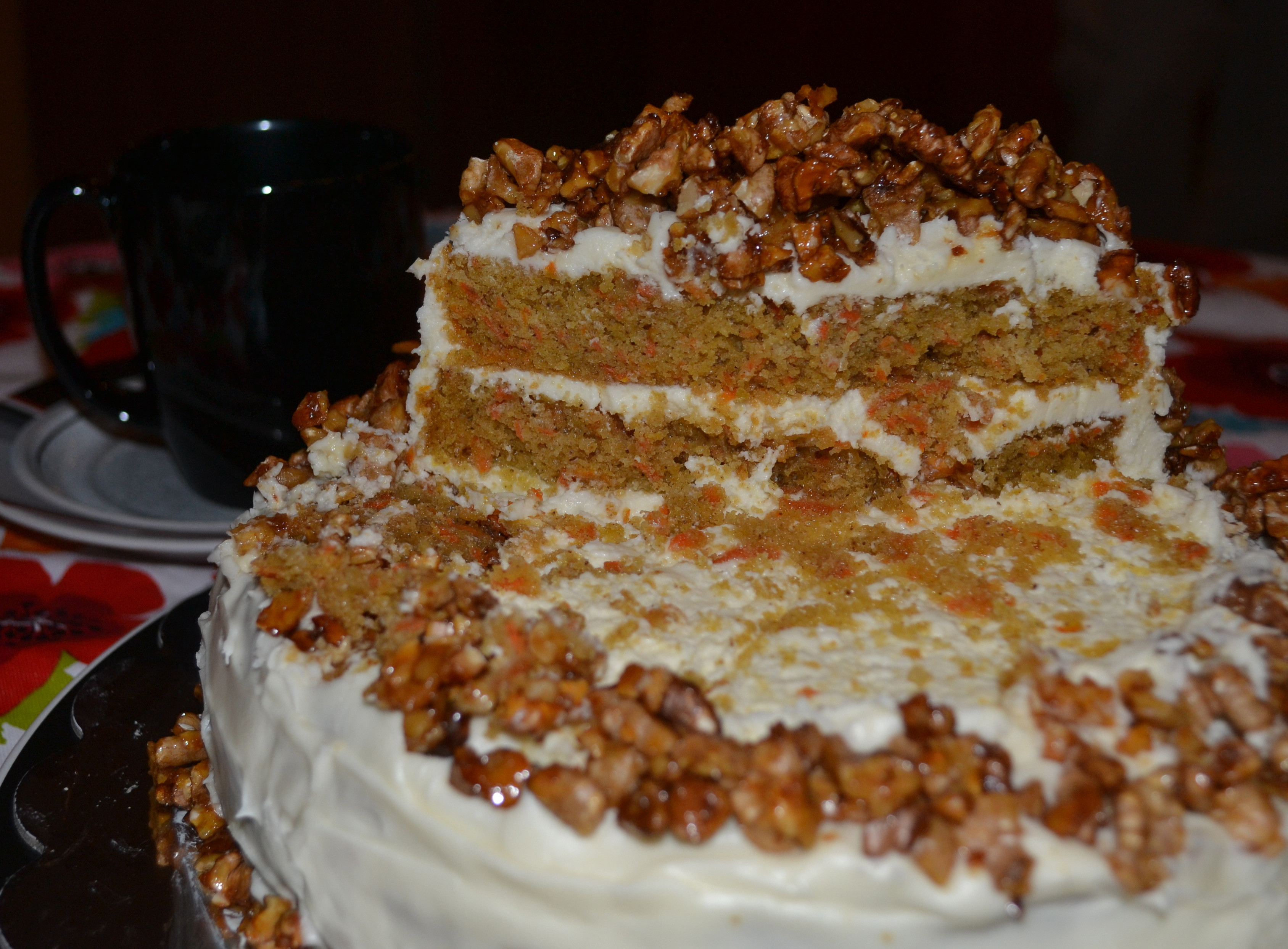 Carrot Cake Wedding Cake
 Autumn Carrot Wedding Cake with Cream Cheese Frosting