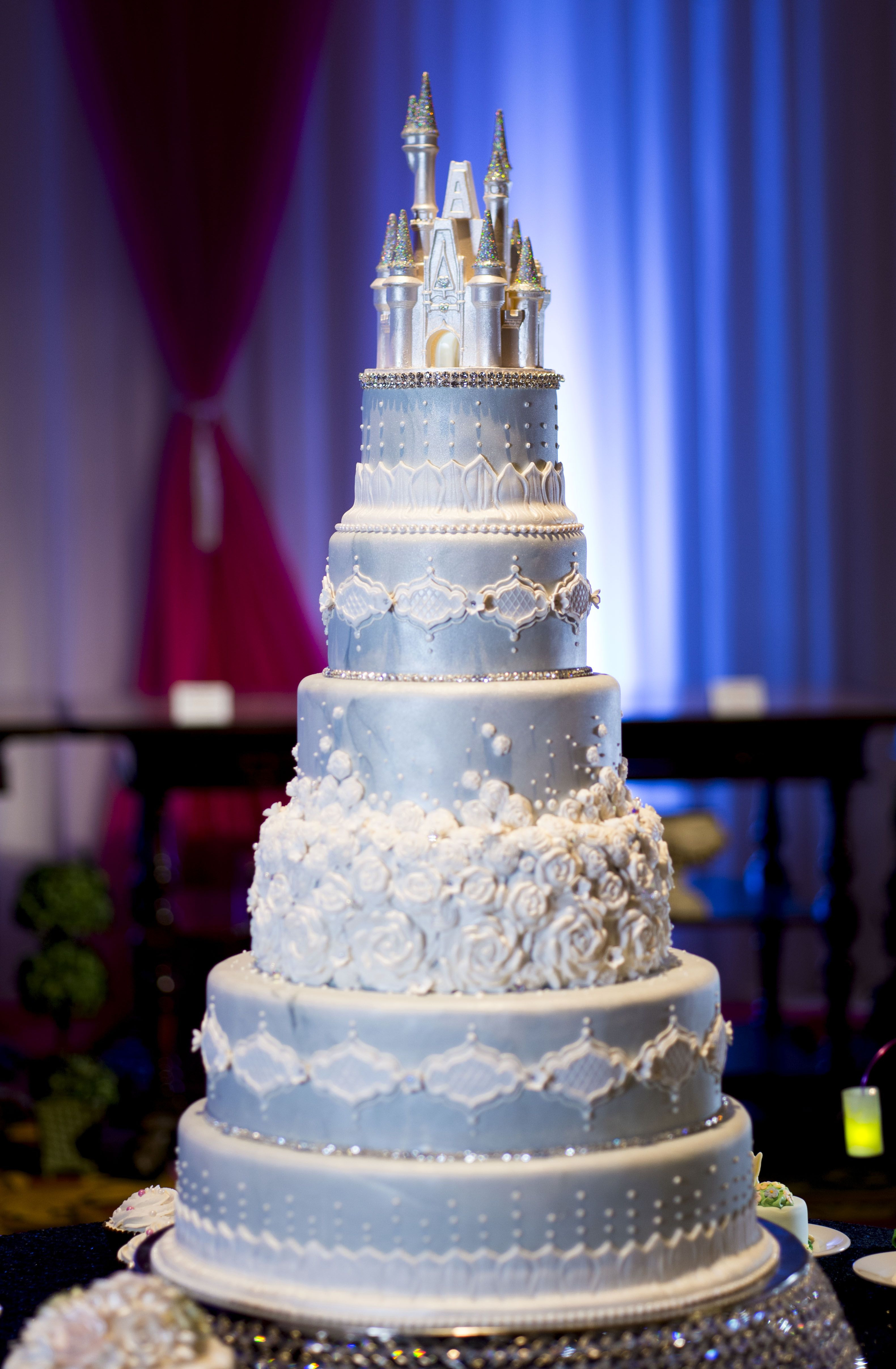 Castle Wedding Cakes
 This Cinderella Castle wedding cake will mand attention
