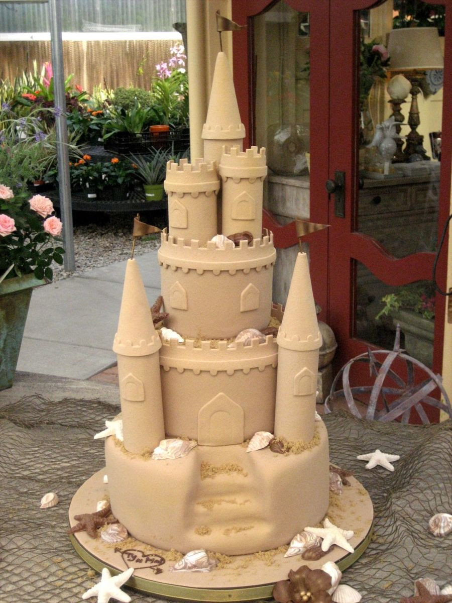 Castle Wedding Cakes
 Sand Castle Wedding Cake CakeCentral