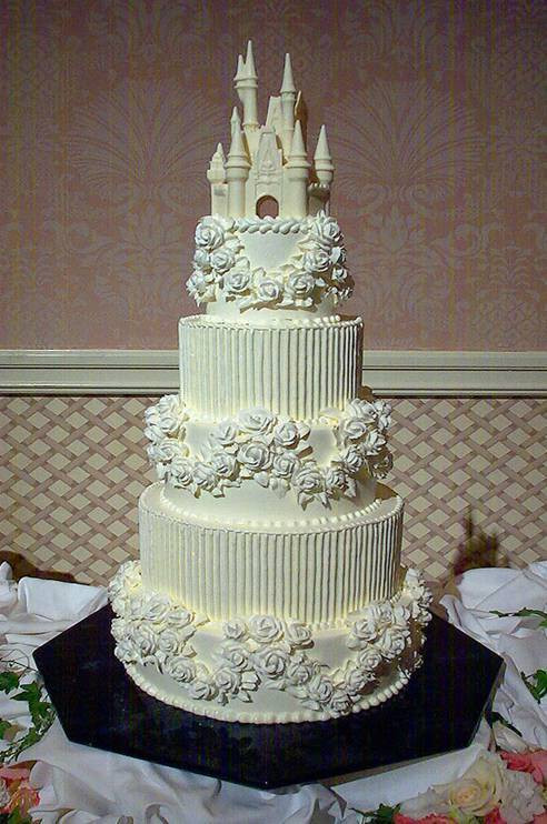 Castle Wedding Cakes
 Disney Cinderella Fairy Tale Wedding Cakes