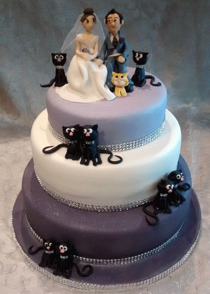 Cats Wedding Cakes
 81 best Cat wedding cake images on Pinterest