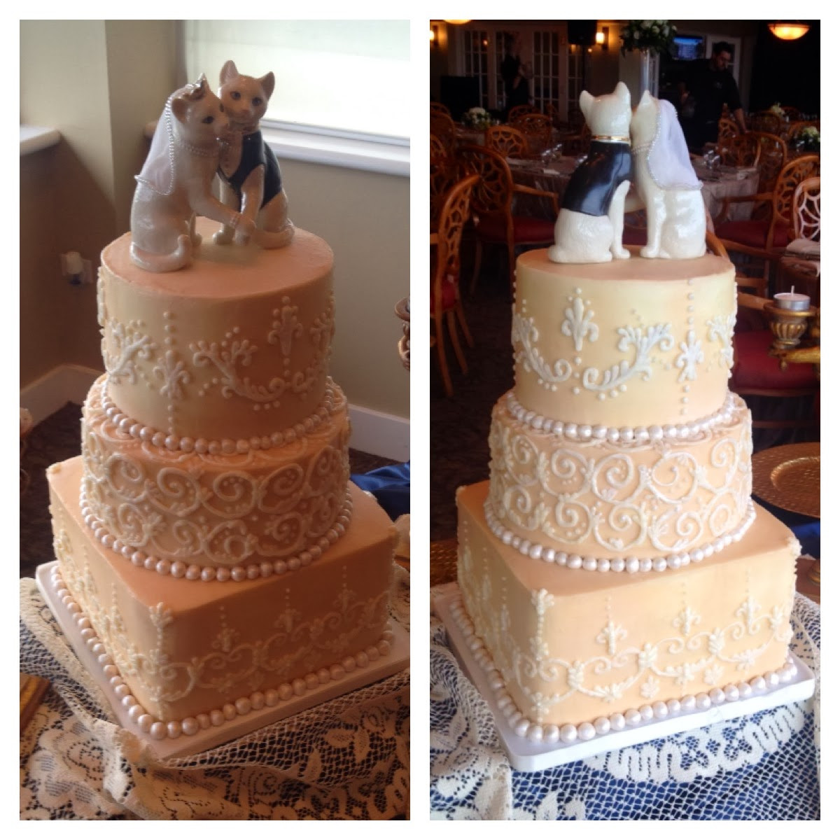 Cats Wedding Cakes
 Sweet T s Cake Design Vintage Cat Bride & Groom