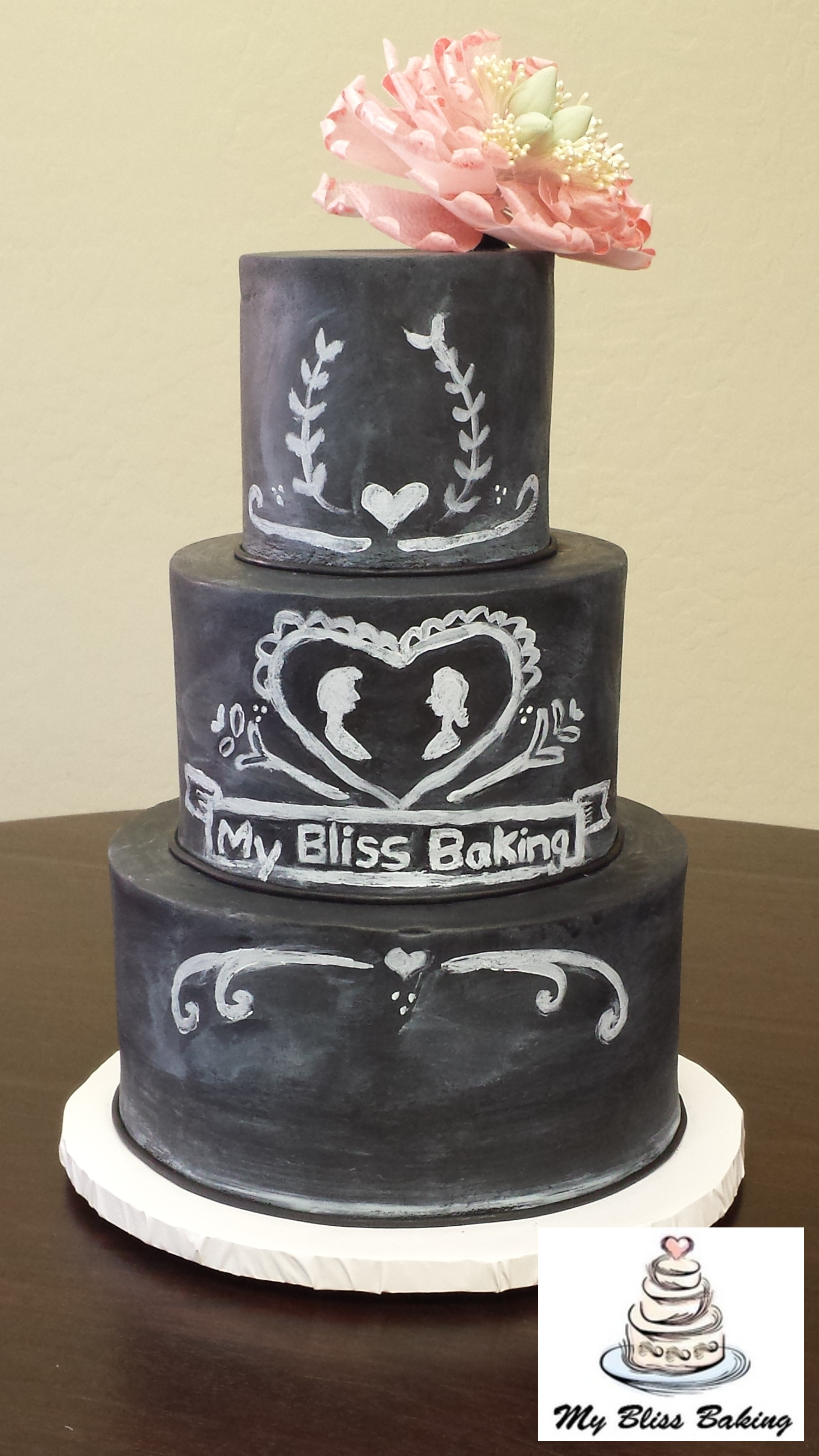 Chalkboard Wedding Cakes
 Chalkboard Wedding Cake
