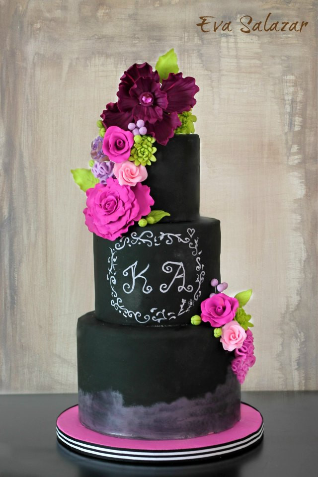 Chalkboard Wedding Cakes
 Chalkboard Wedding Cake