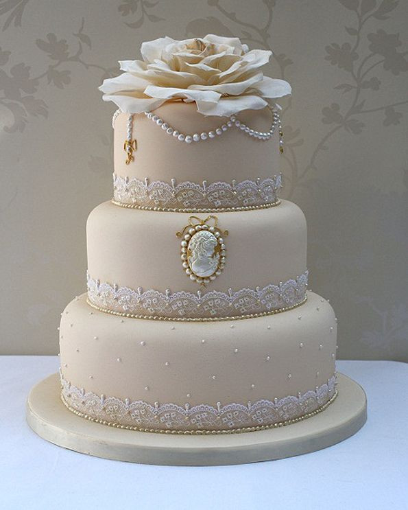 Champagne Color Wedding Cakes
 Champagne Color Wedding Cakes