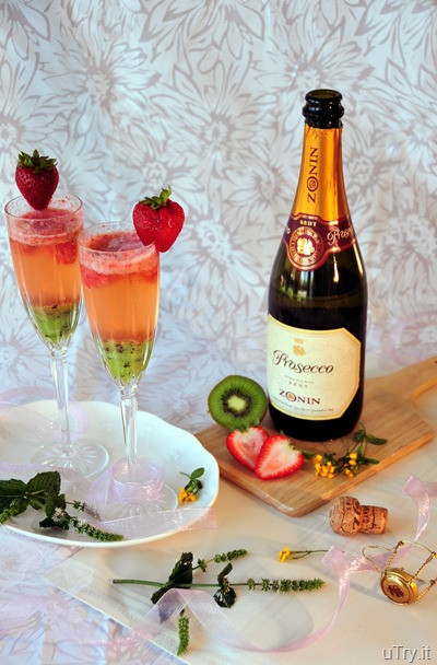 Champagne Drinks For Summer
 uTry Kiwi Strawberry Bellini Perfect for Celebrations