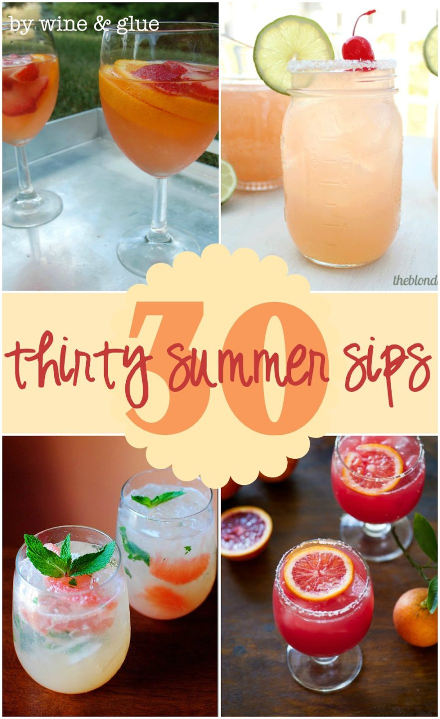 Champagne Drinks For Summer
 30 Delicious Summer Cocktails Wine & Glue